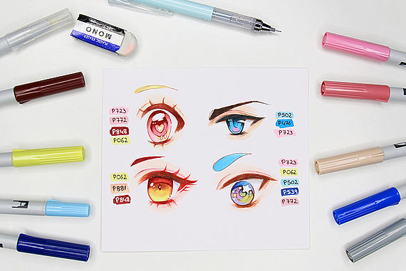 Dessiner des yeux « Manga »