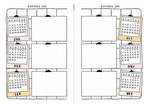Modèles gratuits pour Bullet Journal | Tombow