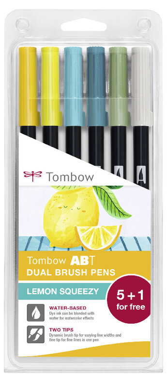 Tombow ABT Dual Brush Pen 6er Set