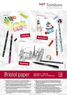 Papier bristol, 25 feuilles