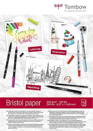 Papier bristol A4, 25 feuilles