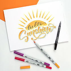 Set Sunny Lettering Tombow
