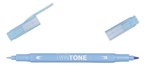 Feutre à 2 pointes TwinTone bleu saxe