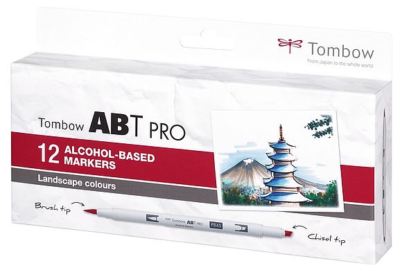 Tombow ABT PRO Set de 12 Couleurs paysage