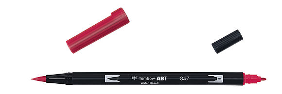 Tombow ABT Dual Brush Pen 847 crimson