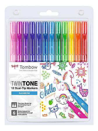 TwinTone set van 12 Rainbow Colors