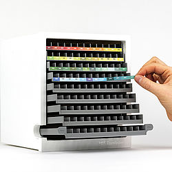 Tombow ABT Dual Brush Pen Marker Desktop Organizer met 107 kleuren + blender