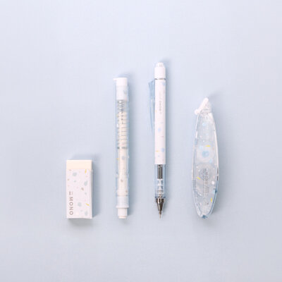 Set Terrazzo bleu poudré