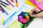 Tombow ABT Dual Brush Pen Set de 6 couleurs primaires