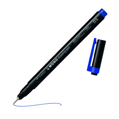 MONO drawing pen Fineliner blau 0,3 mm