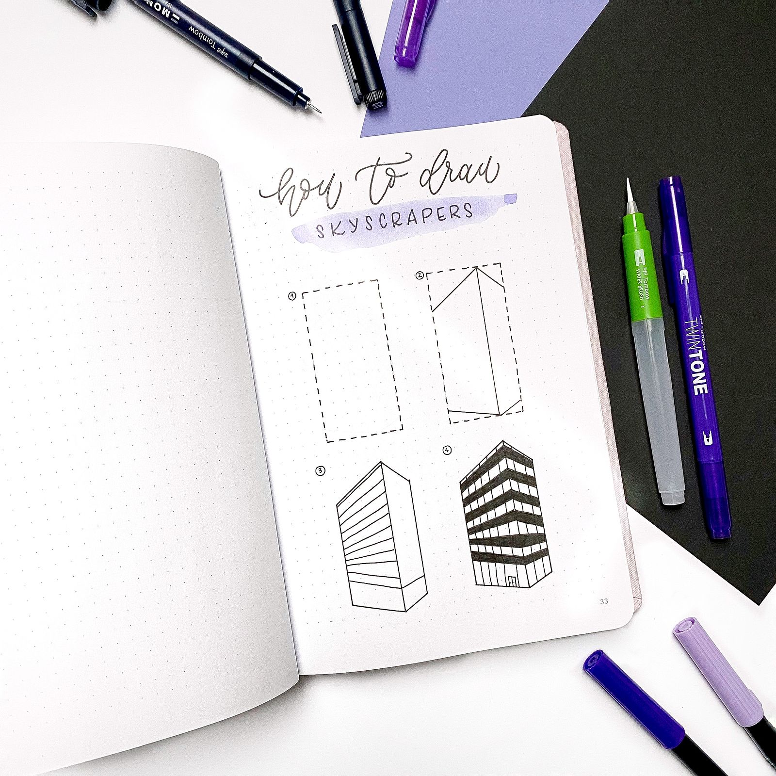 Kostenlose Bullet Journal Vorlagen | Tombow