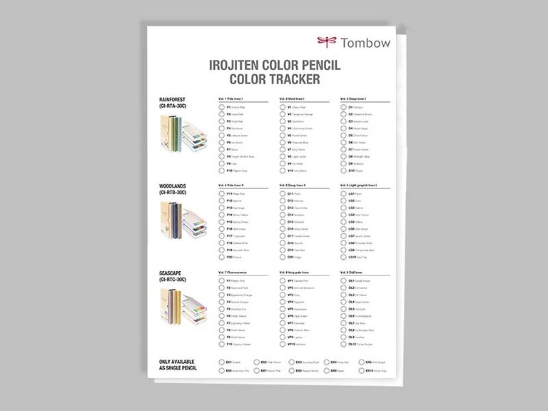 Tombow Cofet de 10 crayons de couleur IROJITEN, Volume 8, Couleurs