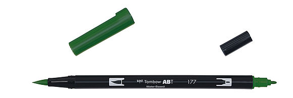 Tombow ABT Dual Brush Pen 177 jade foncé