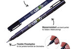 Coffret de feutres pinceaux Tombow Fudenosuke 5+1, pointe dure, noir