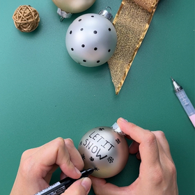 DIY Weihnachtskugeln gestalten