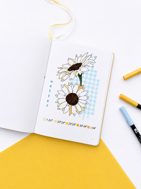 Bullet Journal Wettertracker