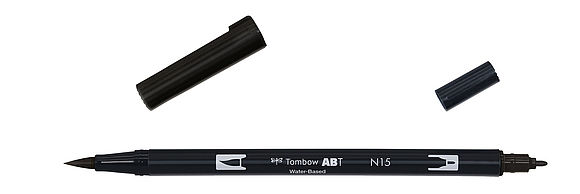 Tombow ABT Dual Brush Pen N15 black