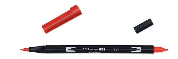 Tombow ABT Dual Brush Pen 885 warm red