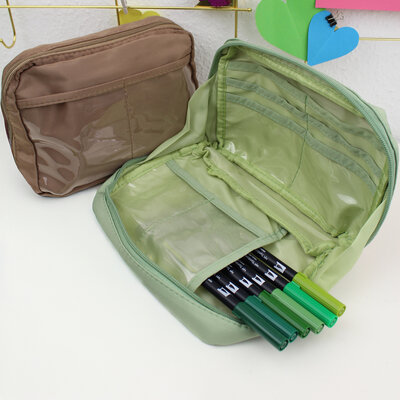 Art & Organize Bundle ABT Dual Brush Pen Grünes Case