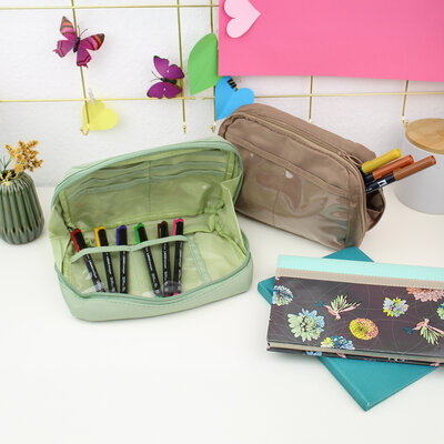 Art & Organising bundle: pencil case & 6 MONO drawing pens of your choice
