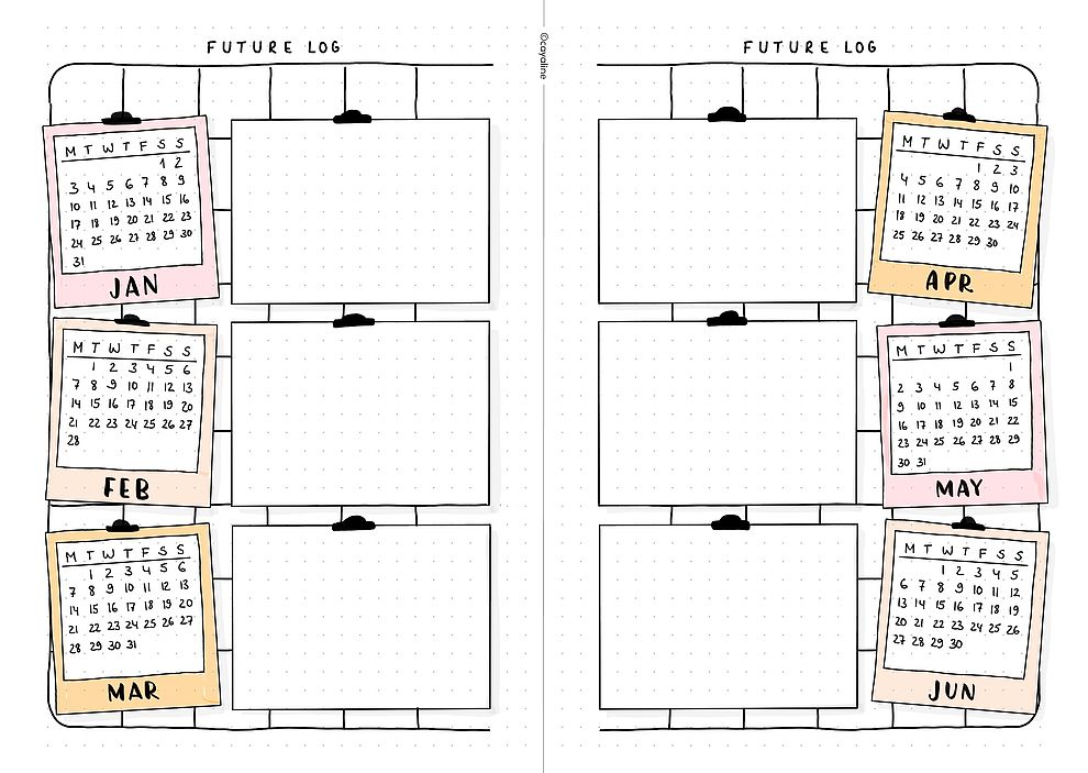 Generic Bullet Journal templates