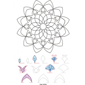 Création Mandala zeichnen "Essor"