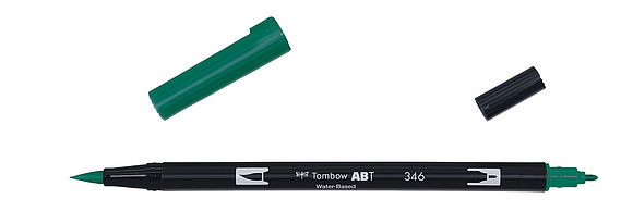 Tombow ABT Dual Brush Pen 346 vert mer