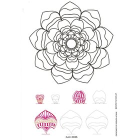 Création Mandala zeichnen "Floraison"