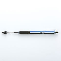 Ballpoint pen MONO graph Lite silver with black ink