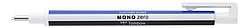 Stylo-gomme MONO zéro classique pointe ronde blanc/bleu/noir + recharge