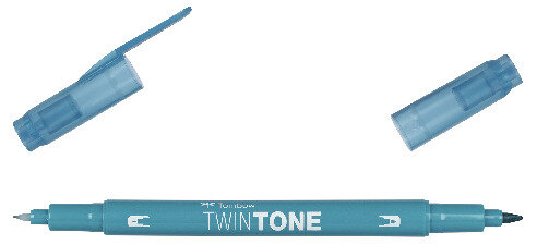 TwinTone turquoise blue