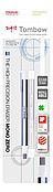 MONO zero classic rechthoekige punt wit/blauw/zwart met navulling