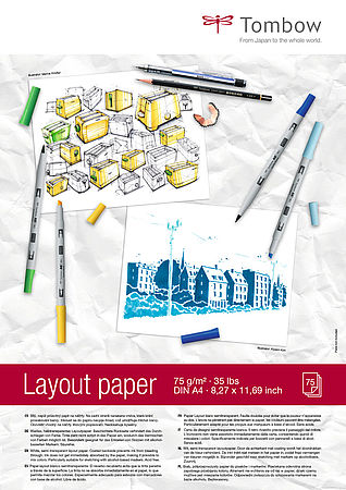 Papier layout A4, 75 feuilles