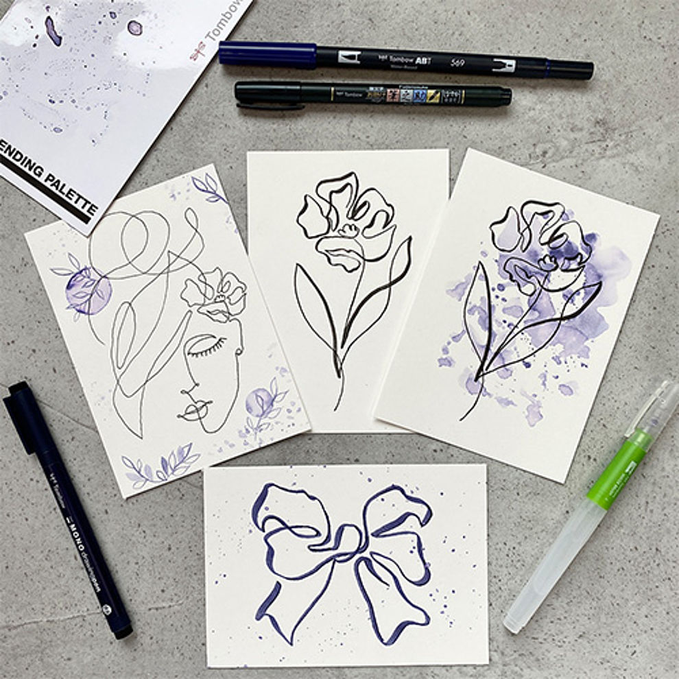 Continuous one line drawing rose flower Royalty Free Vector