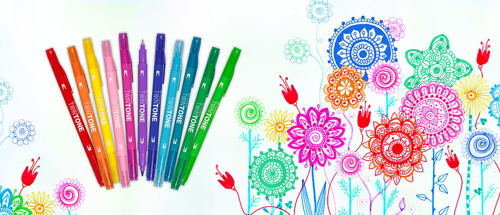 Felt Tip Pen Set - Double Line – Artiful Boutique