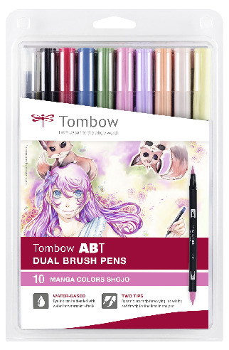 Tombow ABT Dual Brush Pen - 24 Basic Colour Set