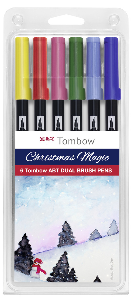 Tombow ABT Dual Brush Pen 6er Set Customized