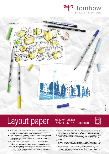 Papier layout A4, 75 feuilles