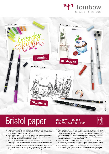 Papier bristol A5, 25 feuilles