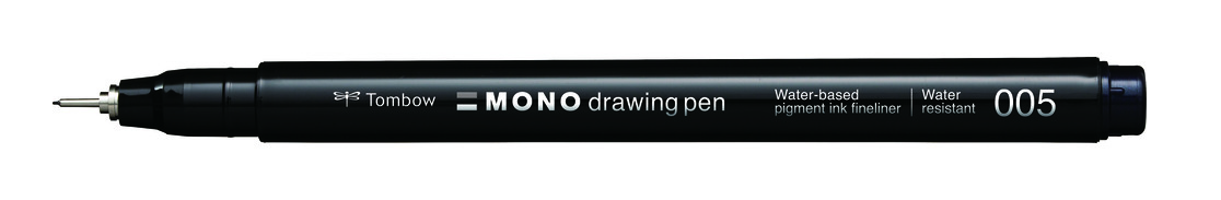 Tombow Feutre fin MONO drawing pen, largeur de tracé 05 sur