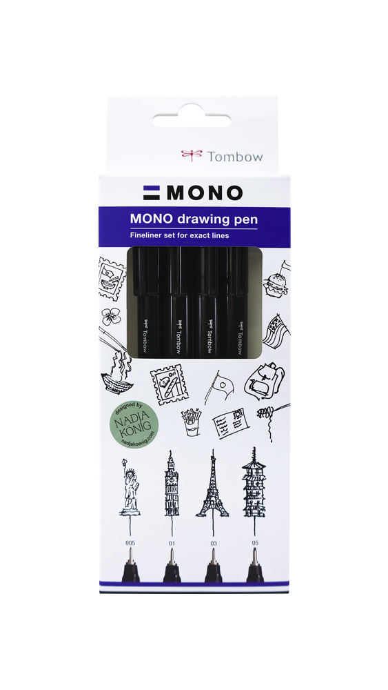 Tombow Mono Drawing Pen set 3 // black fineliner - whats, the