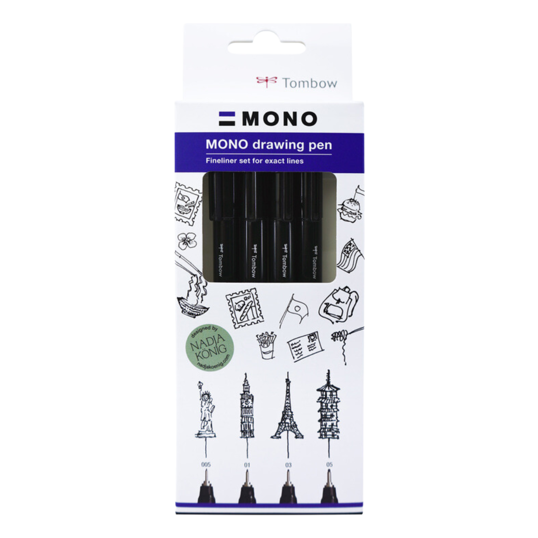 MONO Professional Drawing Pen Set, 3-Pack