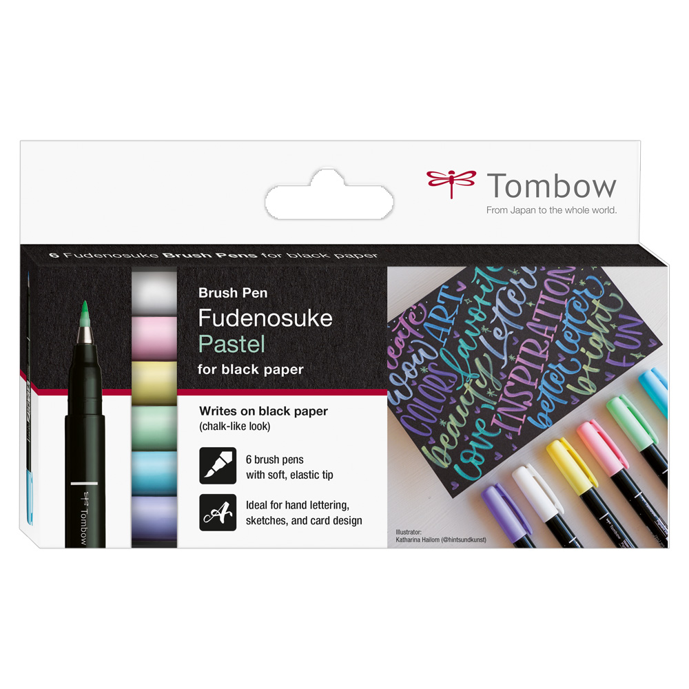 Tombow Fudenosuke Pastel Brush Pens